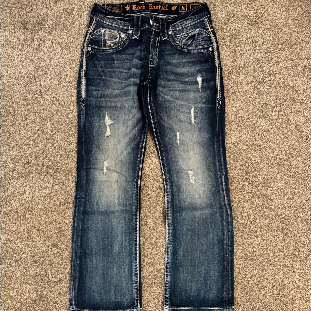 Rock Revival Men's Blue Jeans